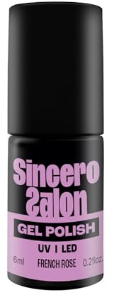 Sincero Salon - Premium UV Gel Nagellack French Rose - Farbgel für Gelnägel - Stark Pigmentiert - Gel Polish - Rosa Pink