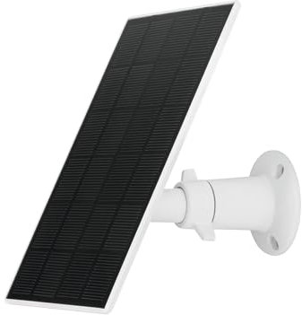 Solarpanel (PPIC91600) für Akku-Kamera Pro – Akku klimafreundlich & unabhängig vom Strompreis Laden; wetterfest, inkl. Halterung mit Kugelkopf (360 Grad drehen), 3-m-Kabel zur Kamera