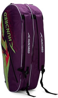 Hundred Strike Kit Bag Double Compartment with side pouch (6in1) Kit Bag, Prune Purple