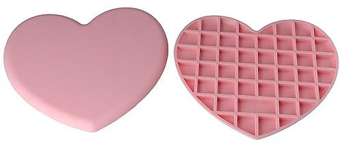 1 tovaglietta in silicone rosa, tappetino a forma di cuore, resistente al calore, multiuso, antiscivolo, per piani di lavoro e tavoli, piatti caldi, pentole, poggia pentole