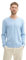 TOM TAILOR Herren Basic Pullover mit V-Ausschnitt aus Baumwolle, 36302 - Bright Wave Blue Melange, XXL