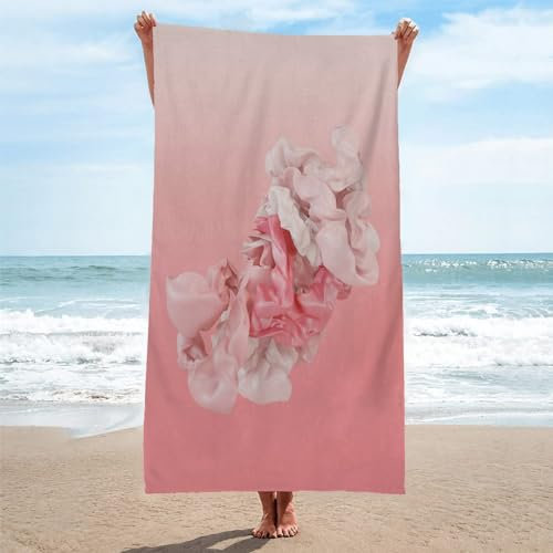 Toalla Playa Rosa Toallas Playa Grande Microfibra Anti Arena Flores Playa Toallas para NiñA NiñO Adulto Piscina Toalha de Praia Mujer Hombre 200x200cm