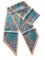 GIMIRO Satin Seidenschal 148 x 13,5 cm Krawatte Double Layer Bund für Blazer, Mantel, Kleid (Pink Blue PSL)