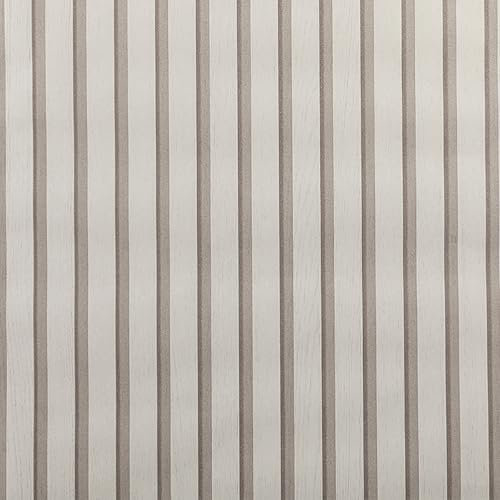 Anttyscar Grey Wood Slats Wallpaper Beige Wood Panel Effect Wallpaper for Living Room Bedroom Hallway Stairs Lounge Hall Reception Walls Furniture