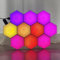 Aurevita Hexagon Pannelli Ld Parete, 10 PCS Smart WiFI Esagoni Led Luci Parete Sincronizza Musica, Gaming Led Work with Alexa per Soggiorno, Sala Giochi accessori (10 PCS)