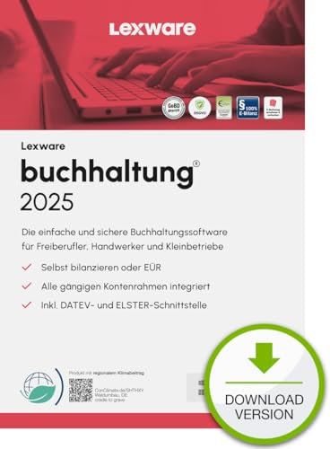 Lexware buchhaltung Basis 2025 (365 Tage) Einfache Buchhaltungs-Software vom Marktführer PC Aktivierungscode per Email