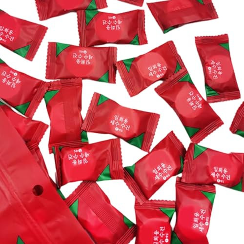 ZORVUJI 30 Serviettes Compressées en Coton, Lingettes de Voyage, Serviettes Jetables pour Maison, Beauté, Camping, Sports de Plein Air (Mini)