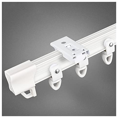 Sistema di tende divisorie flessibili 1 lungo 15 m robusto singolo binario per tenda per doccia/finestra a golfo/camper/letto a castello, bronzo, 1 m