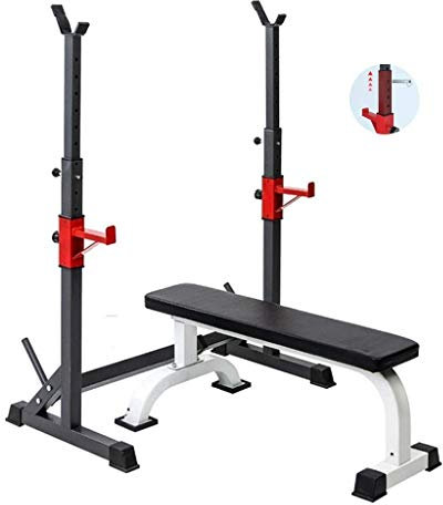 KHYTEBV Einstellbare Hantelbank Training Fitness Gym Bank Gewicht Tabelle Squat Rack männer Gantry Erwachsene Hantel Hocker Bankdrücken Langhantel Rack Set Ho