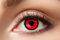 Zoelibat Eyecatcher – Metatron – Farbige Jahres-Kontaktlinsen in intensivem Rot-Schwarz-Design – Kontaktlinsen ohne Stärke – mit Aufbewahrungsbehälter