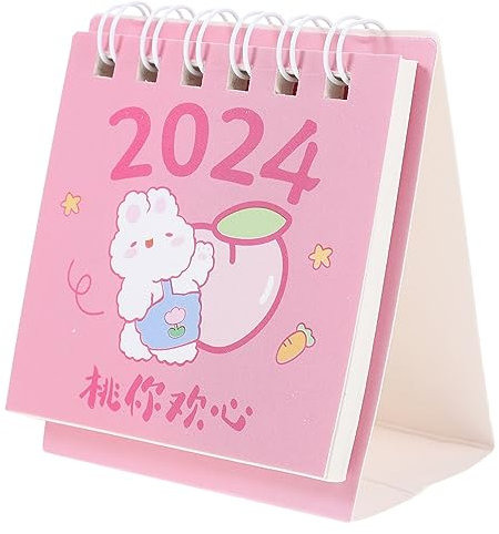 Kleiner Tischkalender Faltbar als Ständiger Kalender für Schule und Zuhause