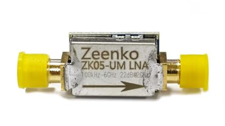 AURSINC ZK09-UM LNA Amplificatore a basso rumore, 100kHz-10GHz, banda ultra larga, basso rumore, buona planarità, guadagno 21 dB, alimentazione interfaccia USB, per TinySA Ultra, RF & Software Defined