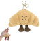 fufupaw Schlüsselanhänger Croissant, Croissant Schlüsselanhänger, Croissant Kuscheltier, Schlüsselanhänger Niedliches Design Croissant Kuscheltier Für Taschen Dekoration Und Geschenkideen