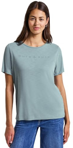 Damen Silk-Look Shirt mit Wording