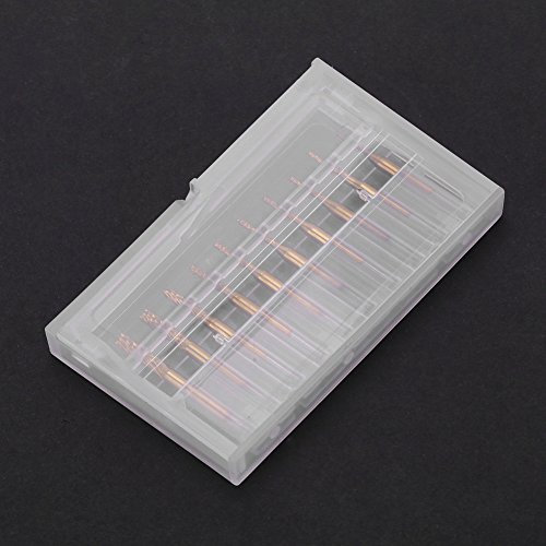 Spacnana Couche Titan à Haute Performance 10pcs 0,8 Mm3,17 Mm Gravure Finale (coupeur 1/8 '' - Idéal pour les Trous et les Fentes de Broyage dans Différents Matériaux