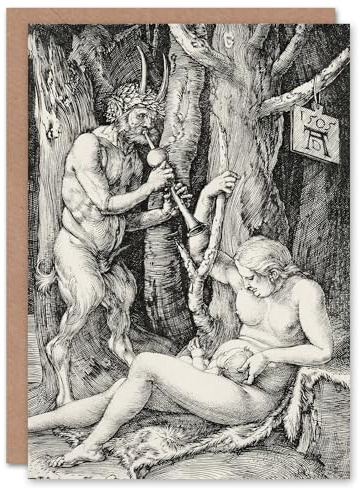 Artery8 Albrecht Durer Art Card Satyr Family Nymph and Infant