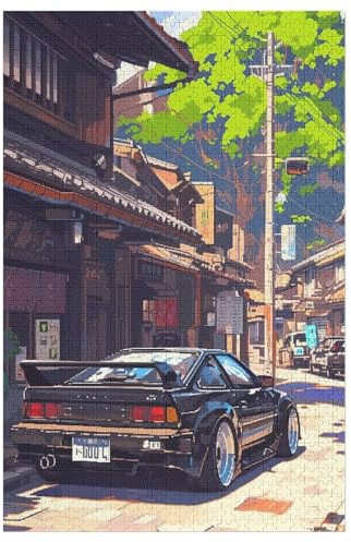 Puzzle Für Erwachsene, 1000 Teile, Sportwagen, Holzpuzzle, Geburtstagsgeschenke, Puzzle Wanddekoration 78×53cm