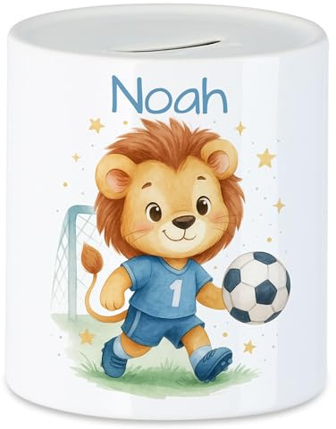 Kiddle-Design Einhorn Spardose Kinder Personalisiert mit Name - Sparbüchse als Geldgeschenk - Sparschwein mit Einhorn-Motiv als Wunscherfüller & Geschenk