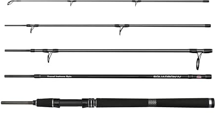 PENN Squadron IV Travel Spin Angelrute | Salzwasser-Küsten-Spinnrute für Köder- und Raubfischangeln | 24T Carbon Blank | Mehrere Größen