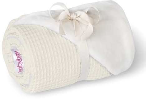 babybay Kuscheldecke 75x100 cm Waffelpiqué, Ivory