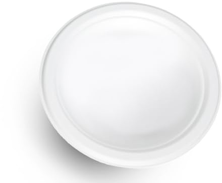 Générique 500 Assiettes Rondes en Fibre de Canne (Bagasse) Vaisselle Jetable Écologique, Biodégradable et Compostable - Résistant et Micro-ondable (26 cm plate)