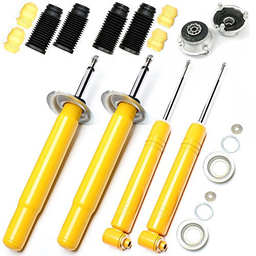 4X SPORT-STOßDÄMPFER GASDRUCK SPORTDÄMPFER VORNE HINTEN + DOMLAGER + 4X STAUBSCHUTZ - E39