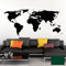 Grandora Wandtattoo Weltkarte Erde Globus Karte I dunkelgrün 120 x 53 cm I Welt Atlas Schlafzimmer Wohnzimmer Wandsticker Wandaufkleber W698