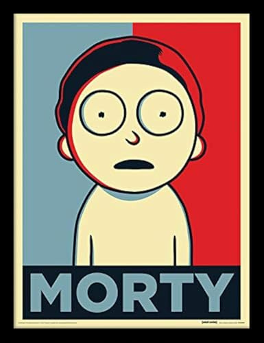 Cartoon Network Rick and Morty 'Morty Campaign' gerahmt Print,30 X 40 cm