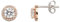 XENOX Ohrringe XS7365R Damen Ohrstecker Bicolor Rose Weiß Zirkonia