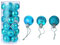 Battnot Weihnachtskugeln 24 teilig Christbaumkugeln Set Weihnachtsbaumschmuck Christbaumschmuck Flitter Weihnachtsbaum Dekoration Weihnachtsdeko hängende Hausdeko Christmas Party (30mm, Himmelblau)