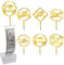 FANTESI Kuchen Spardose Kit, 107 Stück Geld Kuchen Pull Out Kit Wiederverwendbare Geld Ziehbox mit 100 Transparent Tasche und 6 Happy Birthday Cupcake Topper für Kuchen Dekoration Party Supplies