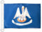 AZ FLAG Bootsflagge Louisiana 45x30 cm, Aussenverwendung - Bundesstaat Louisiana Bootsfahne Aus Gestricktem Polyester Mit Plastikringen