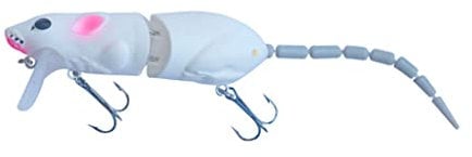 ZZTWER 155cm 155G Künstlicher Fischköder Kunststoff Mausköder Swimbait Ratte Hecht Bass mit Haken Angelgerät Minnow Floatingbaits