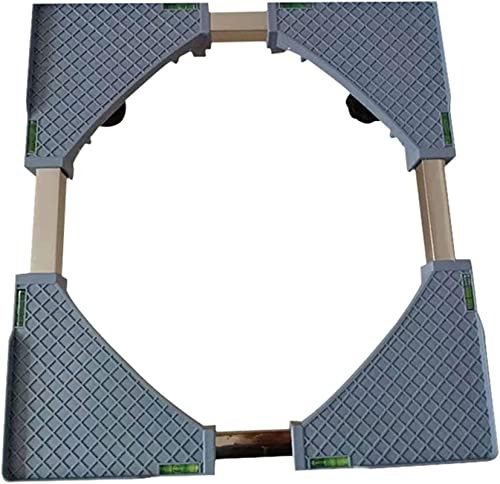 FiorHOCc Base LavatriceBase Regolabile per Lavatrice Alzata 29-32 cm Asciugatrice e Frigorifero Piedistalli e telai Antiruggine Supporto per Frigorifero Staffa Bancone per Macchina del Ghiaccio Vasso