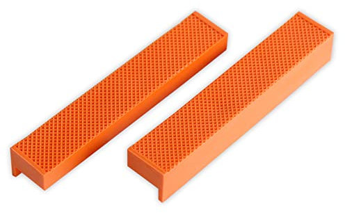 CCLIFE 2 tlg Schraubstock-Schutzbacken | Breite 110mm / 150mm | mit Magnet | Schonbacken für Feststehend Schraubstock