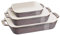 Staub Ceramique Keramik-Backform, rechteckig, Antikgrau, 3 Stück