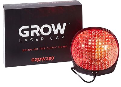 Grow Laser Cap 280 Medical Grade Laser Diodes for Hair Regrowth Men and Women, FDA cleared, At-Home Hair Loss Regrowth Device, Low Level Laser Therapy (LLT)