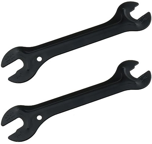 LUORNG 2PCS Black Bike Pedal Remove Wrench Wheel Hub Wrench Bicycle Cycling Pedal Hubs Spanner Repair Tool for Mountain Bike and Folding Bicycle