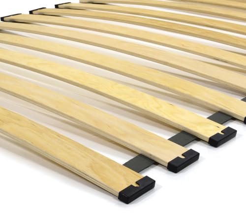 FURNIFY Rolllattenrost Lattenrost Birken Bettrost Holzlatten Federleisten (70 x 140 cm)