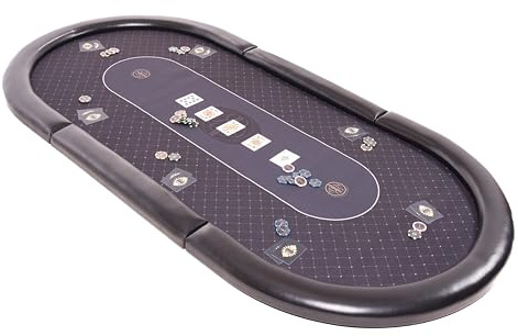 Riverboat Elite Pokertischplatte (Pokertisch) aus Speed Cloth, 201 × 100 cm, faltbar, durchgehende Spielfläche ohne Falz