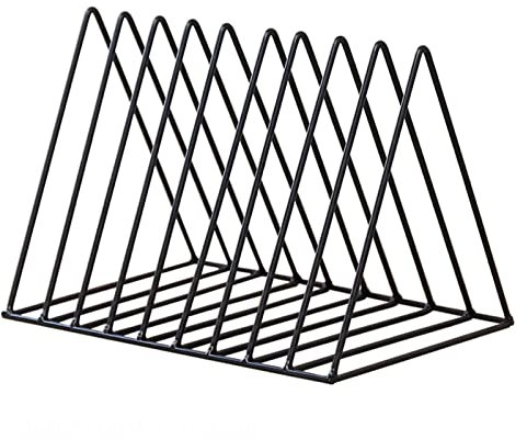 GLigeT espositore per CD Triangolo for portadischi - Supporto for portadischi - Il rack in metallo salvaspazio ti consente di ottenere facilmente gli album Porta CD