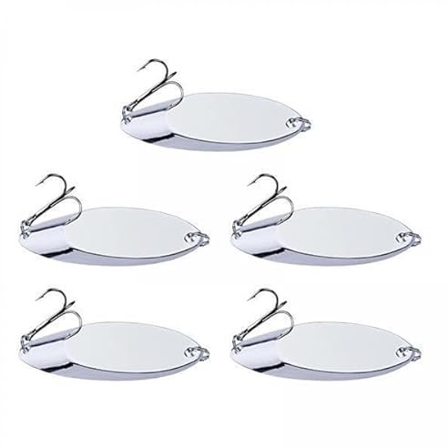perfk 2x5 Pièces Cuillères de Pêche Leurres Appâts Jigging Appâts Spinnerbaits d'eau Douce Appâts de Pêche Appâts de Basse et Leurres pour Poisson-Chat