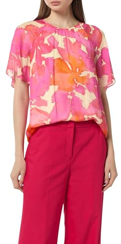 Comma Chiffon-Bluse mit blickdichtem Futter