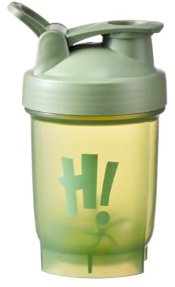 Vllcsla Bottiglia Shaker per Frullati Proteici Piccolo Bottiglie Shaker per Proteine da 350 ml senza BPA e a Prova di Perdite con Sfera di Miscelazione e Misure, Bottiglia d'acqua Inodore
