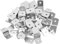 Hoement Lot De 50 Clips De Cadre Photo En Forme De Z Pour Fixations De Toile Décalées Pour De Table