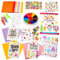 Original Stationery Kit de pintura de dedos Little Artist, kit de arte y manualidades para niños de 4 a 6 años con más de 60 suministros de arte para niños, juego de pintura de dedos listo para regalo
