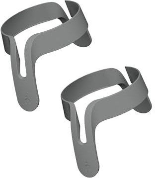 Nanobebe Flexy Bottle Handles, Easy-Grip Ergonomic Handles, Transitional Sippy Cup Handles 2-Pack in Grey
