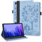 LSPCASA Carcasa para Samsung Galaxy Tab A7 10.4 Pulgadas SM-T500/T505 Función De Soporte Funda Tablet con Banda Elástica y Ranuras para Tarjetas - Azul