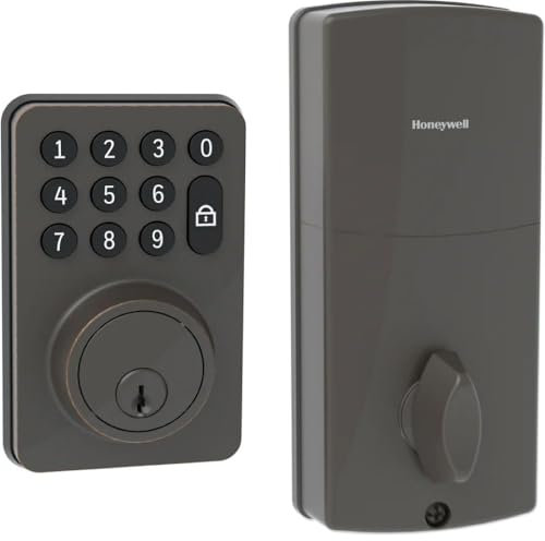 Honeywell Digital Deadbolt with Electronic Keypad 8714509, Oil Rubbed Bronze