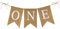G2PLUS One Hochstuhl Banner 1. Geburtstag, Hochstuhl Girlande 1. Geburtstag, Erster Geburtstag Leinen Girlande, One Hochstuhl Banner für Baby 1. Geburtstag Party